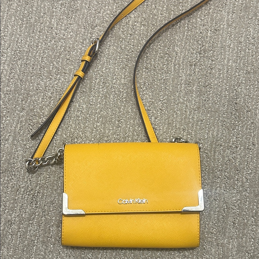 Calvin Klein Vibrant Yellow Crossbody Bag